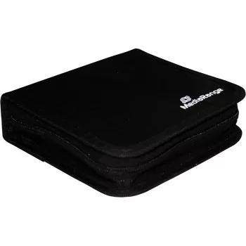 MediaRange BOX50 funda para 24 CD/DVD, negra