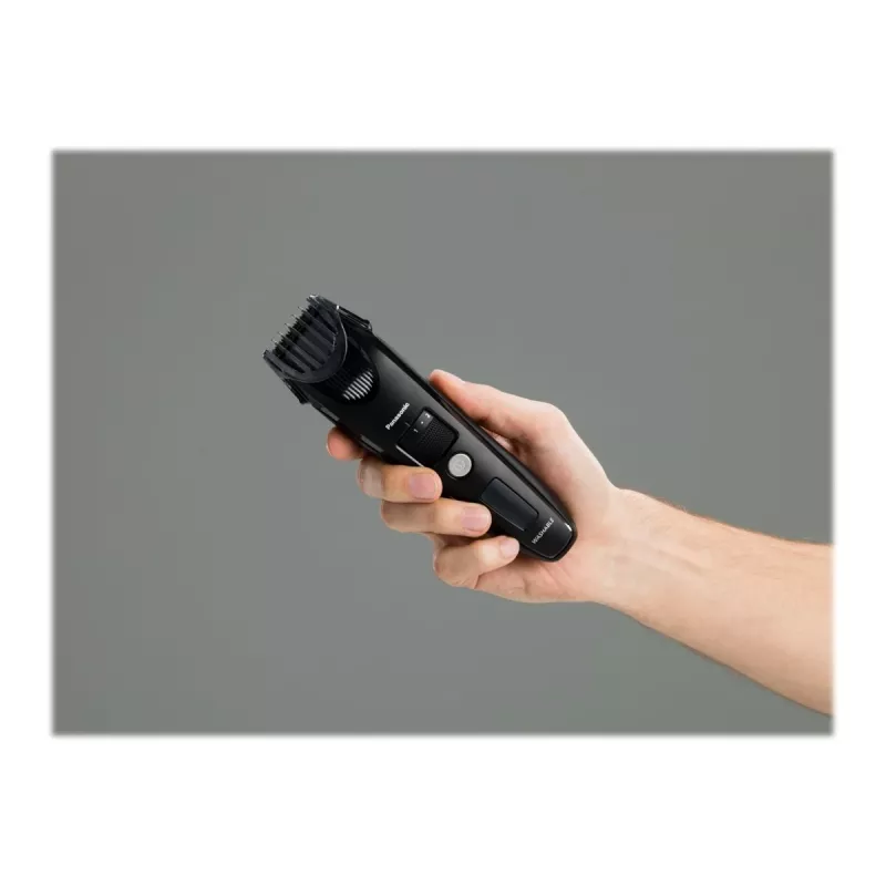 Recortadora de barba Panasonic ER-SB40-K803 — 0,5–10 mm, 19 niveles, Li-Ion, inalámbrica/con cable, negra