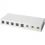 LOGILINK- Caja de superficie Keystone 8 puertos UTP, blanca, sin equipar (NK4035)