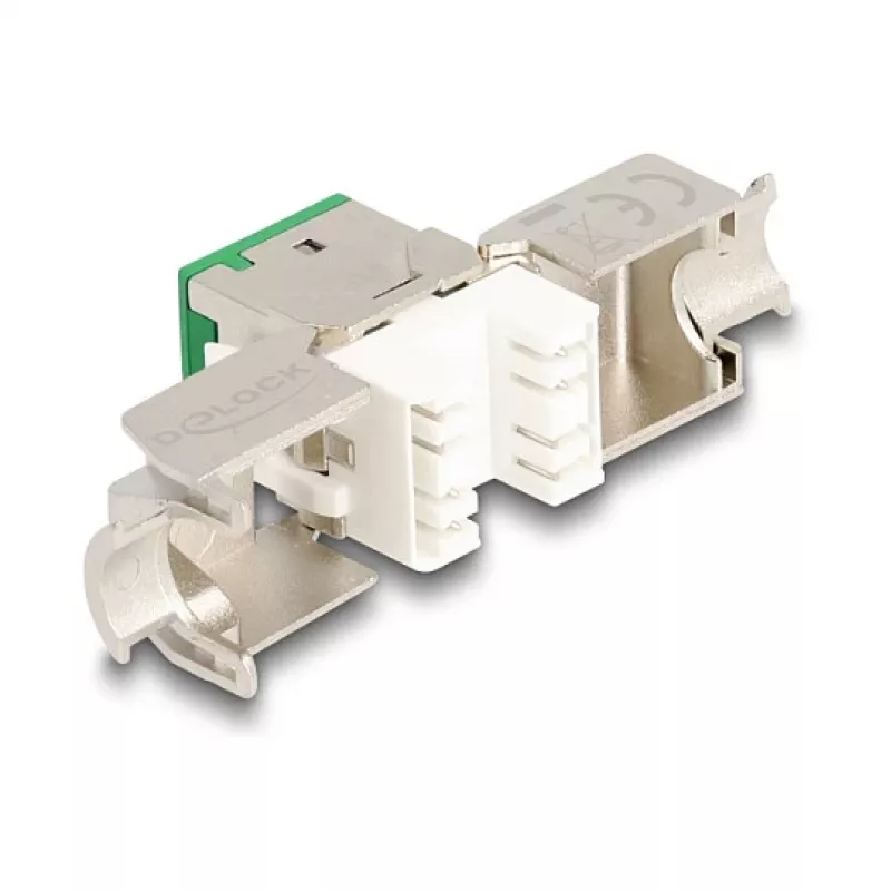 Módulo Keystone DeLOCK 88116 plano verde RJ-45 10 uds.