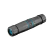 Goobay Outdoor (IP68) conector de cable de red, CAT 6A sin apantallar, UTP – estanco al polvo y al agua, regleta de terminales para montaje LSA (sin herramientas) (44416)