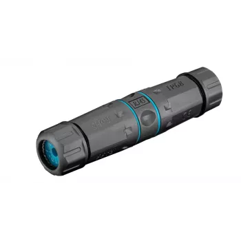 Conector para cable de red Goobay Outdoor (IP68), CAT 6A no apantallado, UTP – resistente al polvo y al agua, regleta de conexión para montaje LSA (sin herramientas) (44416)