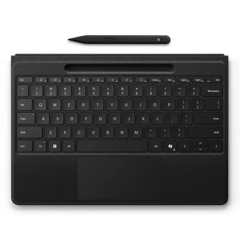 Microsoft Surface Pro Signature Keyboard - teclado - con touchpad, acelerómetro, Surface Slim Pen 2 base de almacenamiento y carga - QWERTY - USA -