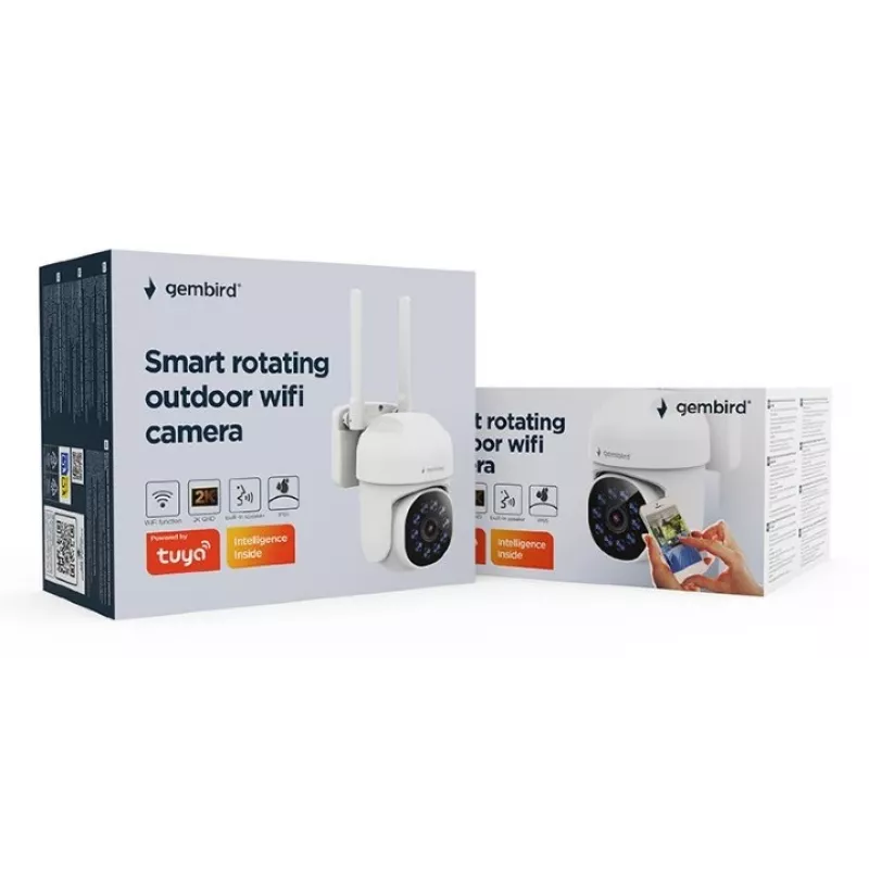 Cámara de vigilancia IP Gembird TSL-ODCAM-WRHD-01 2560x1440 exterior con cable inalámbrica