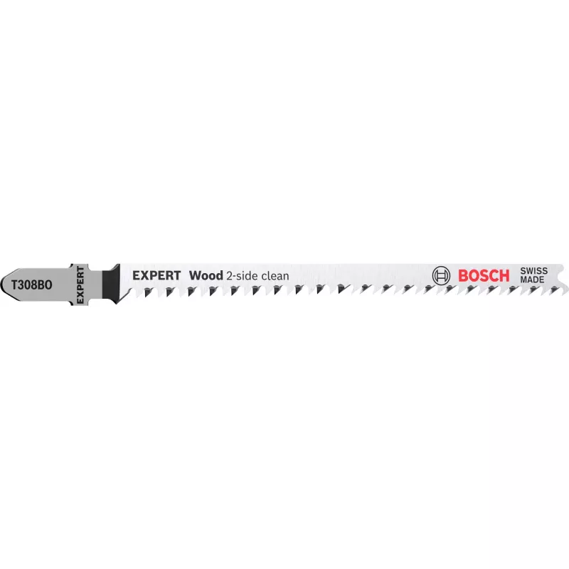 Bosch Wood hoja de sierra de calar con corte limpio por 2 caras acero al carbono (HCS) 5 uds.