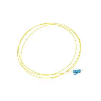 Extralink Pigtail LC/UPC, Monomodo G.652D, 900 µm PVC, 1 m, FTTH, amarillo