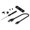 Caja SSD SAVIO AK-84 Negra para unidades M.2, USB 10 Gbit/s (Type-A / Type-C), Aluminio + ABS