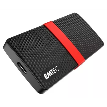 SSD Emtec 256GB USB Type-C 3.2 Gen 1 negro rojo X200