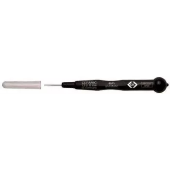 Destornillador c.k tools T4845 – 1,3 mm de ancho de hoja, 15 mm de longitud de hoja, plano de precisión