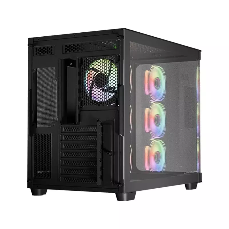 Caja de ordenador LC-Power LC-8001B-ON Midi Tower Negra