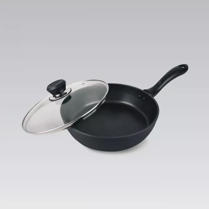 Sartén con tapa Maestro MR-1205-28, 28 cm, negra