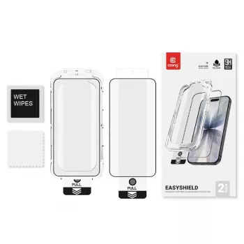 Set de protección de pantalla y parte trasera Crong CRGES2PIP1769P para móvil (cristal templado delantero, lámina protectora trasera)