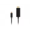 Cable USB-C a HDMI Lanberg, 0,5 m 4K/60Hz, negro | Lanberg | Cable USB-C a HDMI | CA-CMHD-10CU-0005-BK | 0,5 m