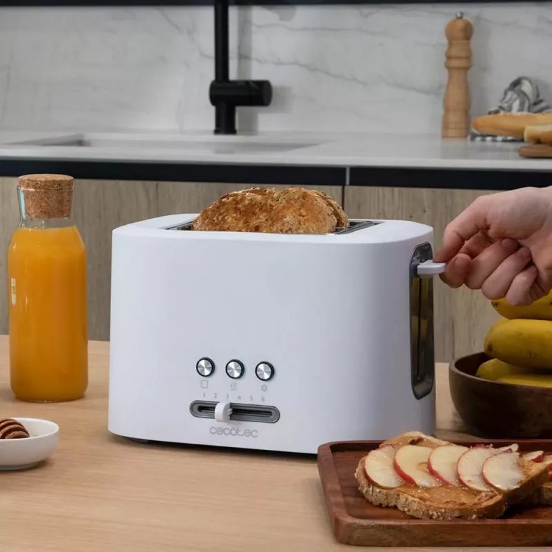 Tostadora Toast&Taste 9000 Double blanca (blanca, 980 vatios, para 2 rebanadas de pan de molde)