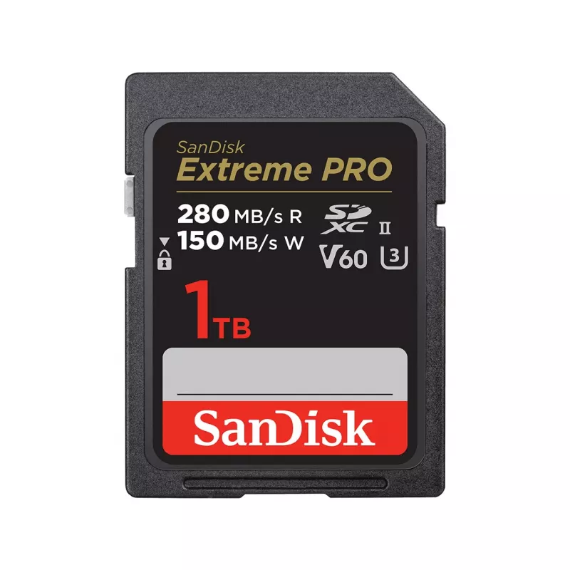 SanDisk Extreme Pro - Tarjeta de memoria flash - 1TB - Video Class V60 / UHS-II U3 / Class10 - SDXC UHS-II (SDSDXEP-1T00-GN4IN)