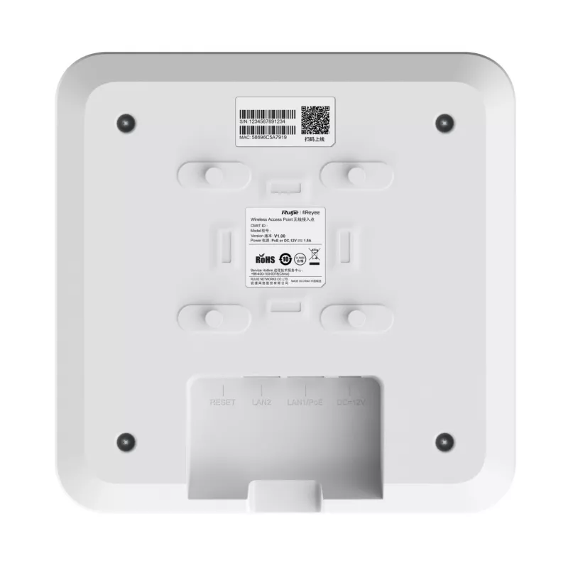 Punto de acceso inalámbrico Ruijie Networks RG-RAP2260(G) 1201 Mbit/s blanco Power over Ethernet (PoE)