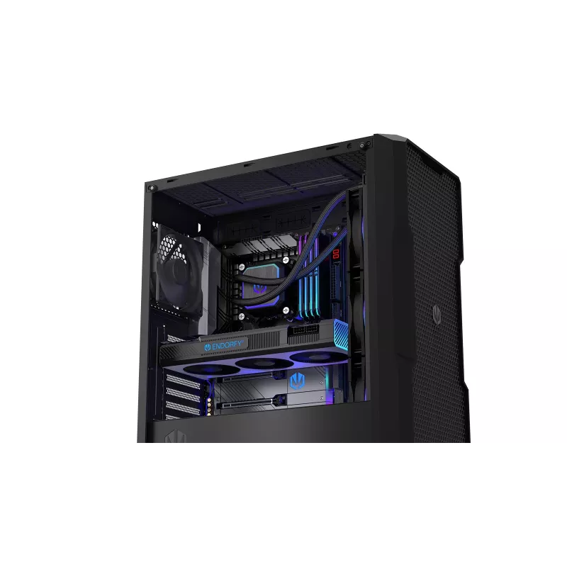 Endorfy Navis F360 ARGB EY3B006 refrigeración líquida AIO para CPU, radiador de 360 mm, 3 ventiladores de 120 mm, 250–1800 RPM, LGA 1700/AM5/AM4, negro