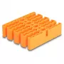 Sujetacables DeLOCK 66255 naranja 24 entradas de cable