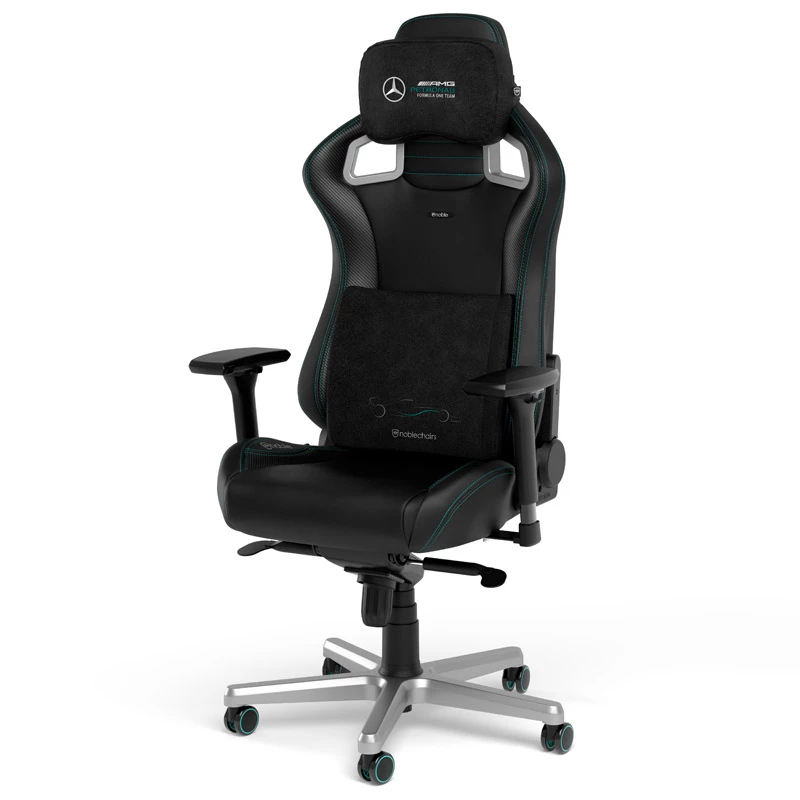 noblechairs set de cojines de espuma viscoelástica - Mercedes-AMG Petronas Formula One Team Edition