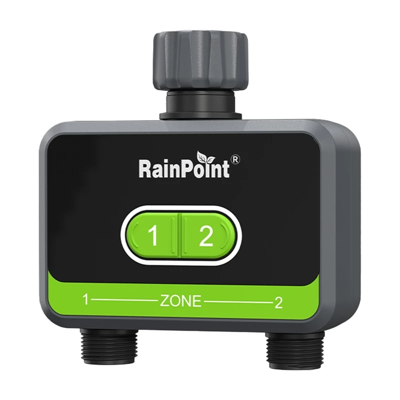 Control de riego RainPoint HTV210B 2 zonas con control por app (modelo HTV210B)