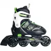 Patines en línea Muuwmi 682 talla ajustable 33–36 verde/negro con set de protecciones