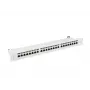 Panel de parcheo Lanberg PPS7-1024-S de 19 pulgadas 1U, 24 puertos, Cat7, FTP apantallado, gris