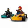 Juguete de construcción LEGO 60400 City Karts con pilotos — set de juego con minifiguras y vehículos