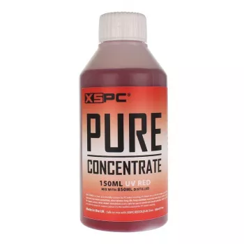 Concentrado refrigerante XSPC Pure 150 ml — aditivo rojo seguro para UV para sistemas de refrigeración líquida