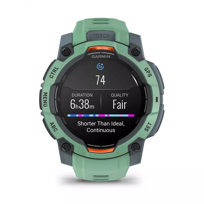 Garmin Instinct 3 AMOLED 3,05 cm (1,2) 45 mm Digital 390 x 390 píxeles Pantalla táctil Verde GPS (satélite)