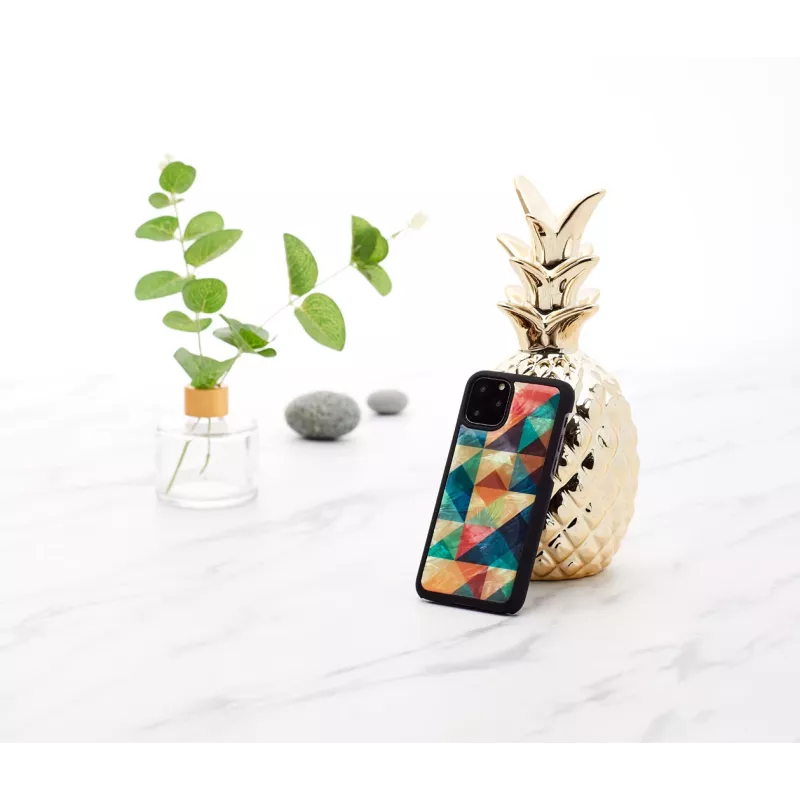 Funda para smartphone iKins para iPhone 11 Pro – funda protectora Mosaic negra