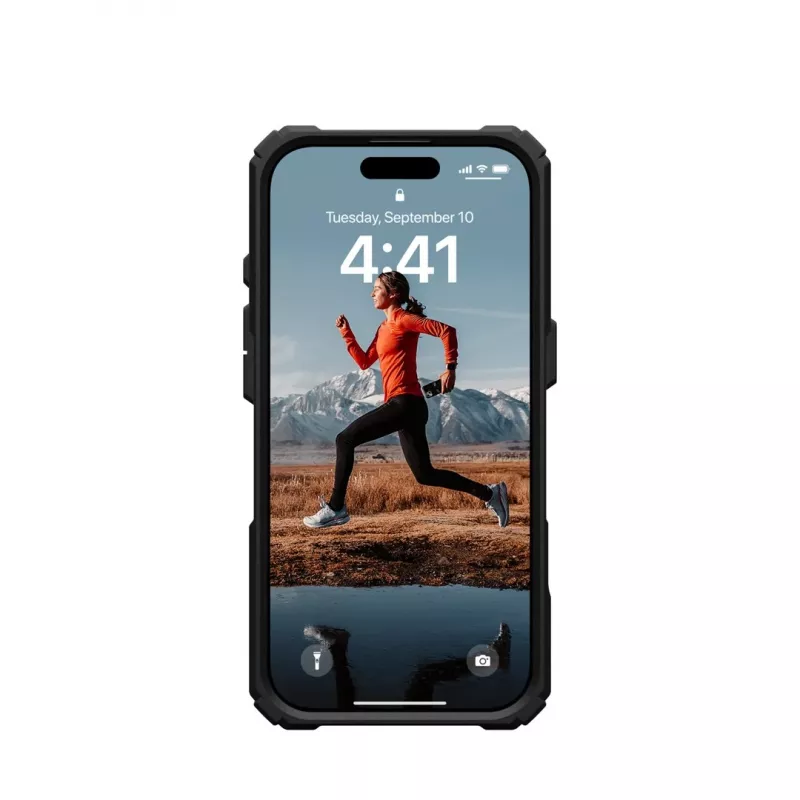 Funda para móvil Urban Armor Gear Plasma XTE 16 cm (6.3) negra, naranja