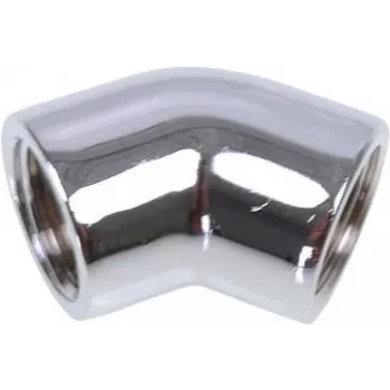 Alphacool HF Conector en L 45° G1/4 IG a G1/4 IG - cromado EOL (17190)