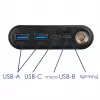 Akyga AK-BC-04 Carcasa para power bank 20000 mAh, 8x 18650, 18W PD QC4+, USB-C, 2x USB-A, Lightning