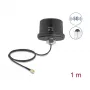 Antena DELOCK 81469 omnidireccional 5G LTE GNSS Wi‑Fi 6 conector SMA ganancia 1,9–3,3 dBi