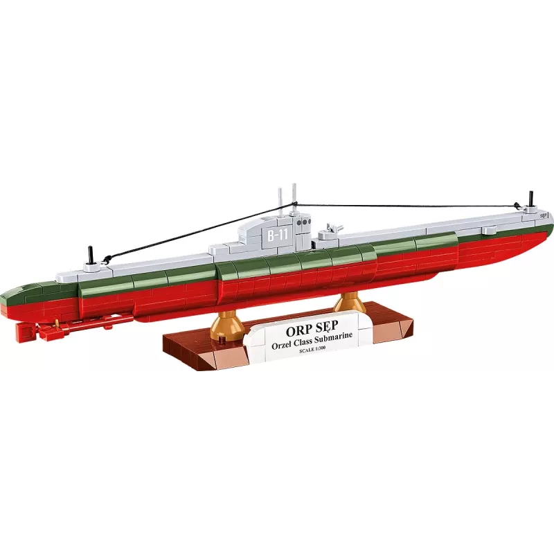 Maqueta de plástico Cobi submarino polaco ORP Sęp escala 1:300 (COBI-4856)