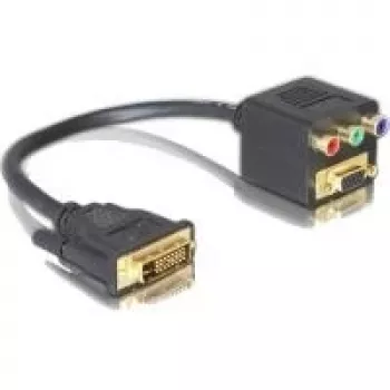 Adaptador DVI a VGA y 3x RCA DeLOCK 65061