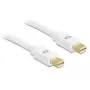 DeLOCK - Cable DisplayPort - Mini DisplayPort (M) - Mini DisplayPort (M) - 2,0 m - blanco - para Apple MacBook, MacBook Air, MacBook Pro (82795)