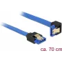 Cable SATA DeLOCK 85092 0,7 m SATA 7 pines negro azul