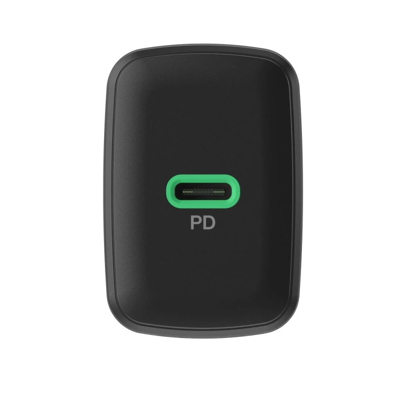 Fuente de alimentación Green Cell PowerSource Solo30 30W negra — cargador USB-C de un solo puerto