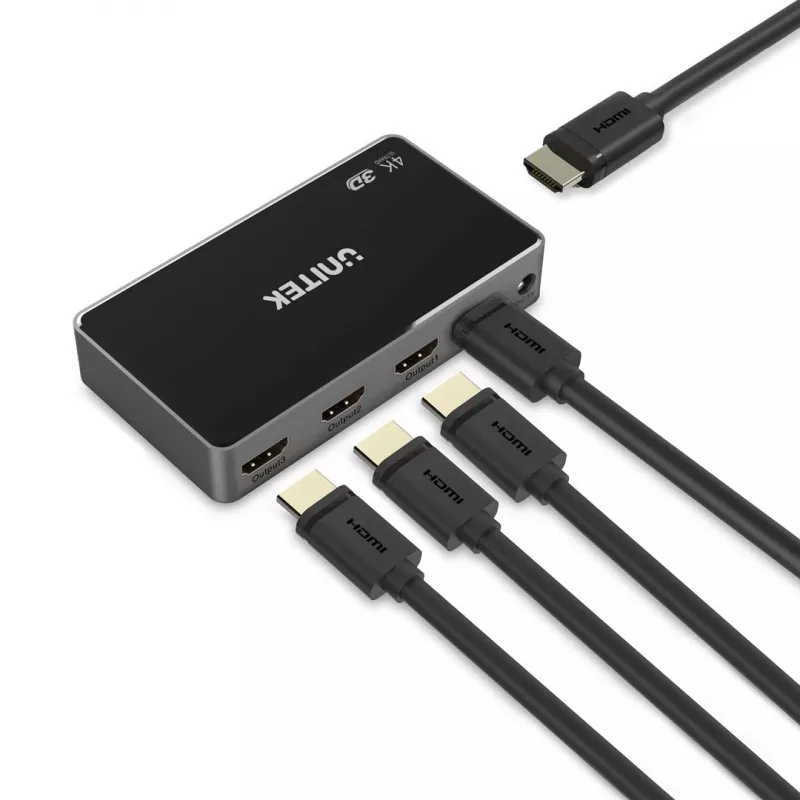 Divisor de vídeo HDMI UNITEK V1109A 4x HDMI 4K 1.4b