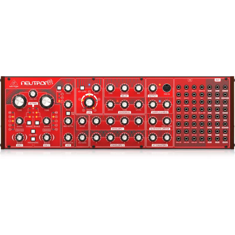 Behringer NEUTRON sintetizador analógico, rojo