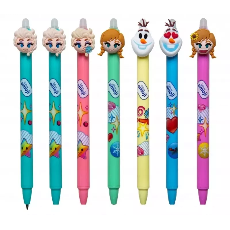 Bolígrafo retráctil borrable Colorino Disney Emoji Frozen