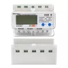 Contador de energía trifásico QOLTEC 50883 Wi‑Fi 400V con pantalla LCD