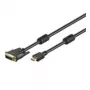 Wentronic Goobay cable HDMI™ / DVI-D, negro, 5 m - conector macho HDMI™ de 19 polos > conector macho DVI-D (18+1) (51582)