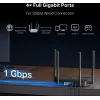 Router de sobremesa MERCUSYS MR25BE EasyMesh Wi‑Fi 7 dual‑band 2,4/5 GHz, 3600 Mbit/s, 3× Gigabit-LAN, 4 antenas externas