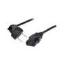 Cable de alimentación tipo F ShiverPeaks C13 2m negro