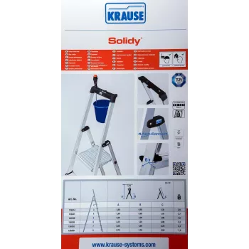 Escalera autoportante SOLIDY 4 peldaños KRAUSE