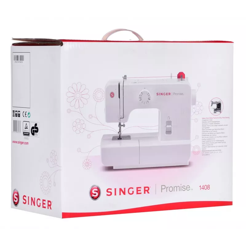 Singer | Promise 1408 | Máquina de coser | Número de puntadas 8 | Número de ojales 1 | Blanco
