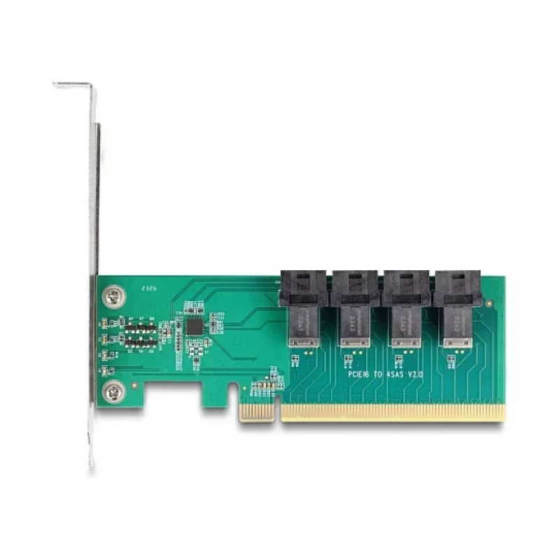 Tarjeta de bifurcación DELOCK PCIe x16 a 4× internos SFF-8643 NVMe, Low-Profile