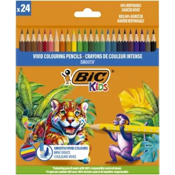 Lápices de colores BIC Kids Smooth 24 colores set